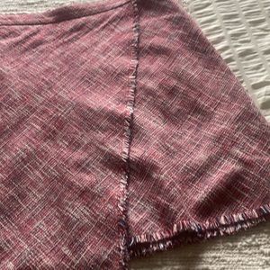 Banana Republic Faux Wrap Pink Tweed Skirt